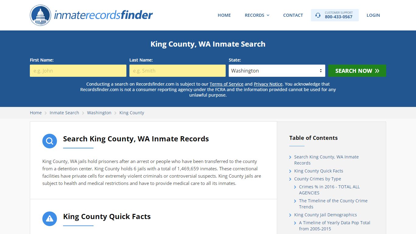 King County, WA Inmate Lookup & Jail Records Online